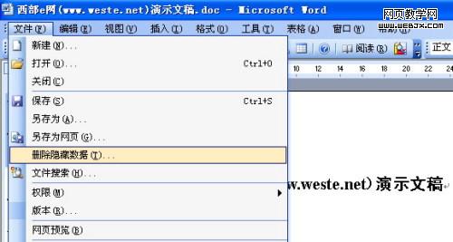 �����������Word�ĵ�����˽��Ϣ