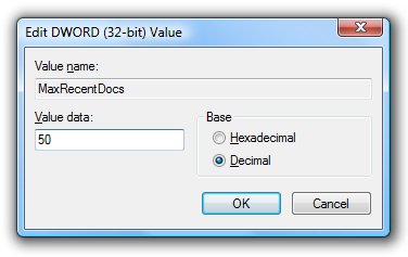 �޸�Vista����򿪵���ĿΪ����ֵ