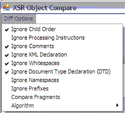XSR Object Compare ѡ��