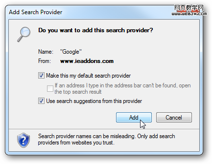 Ϊ IE9 ���Ӵ���������� Google ��������