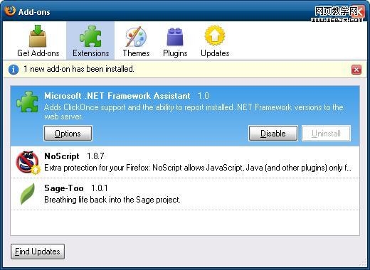 firefoxɾ��.NET add-ons���-IT��ѧ��