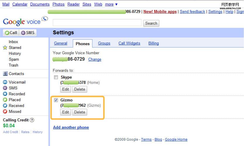 ���Google Voice����ȫ���绰��Ѵ�