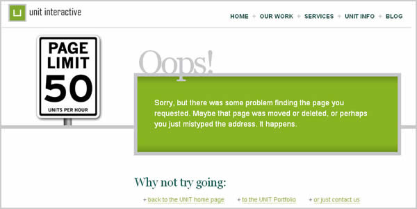 Cool Examples of Custom Error 404 Pages