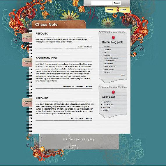 drupal-notechaos-drupal-6-theme-web-design
