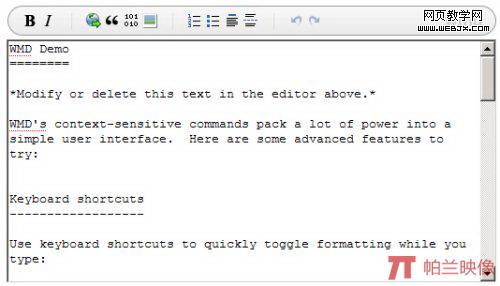 WMD: The Wysiwym Markdown Editor