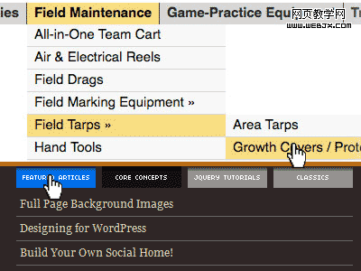 ʹ�������˵���Tab��ǩҳ