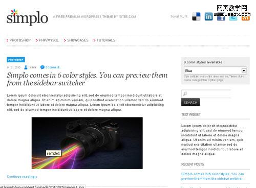 Free WordPress 3x Theme