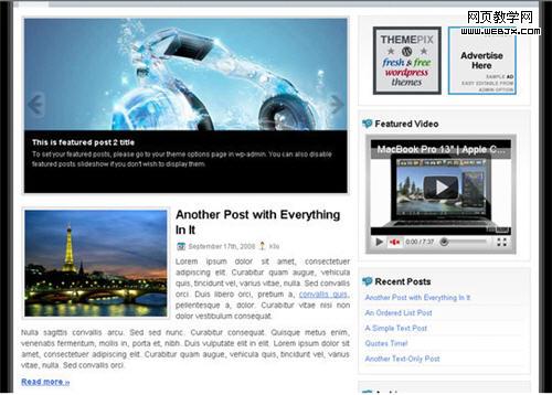Free WordPress 3x Theme