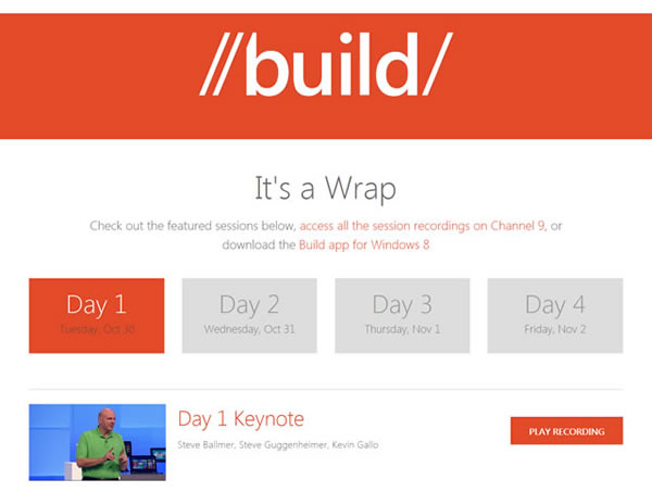 Flat Design Inspiration - Build 2012