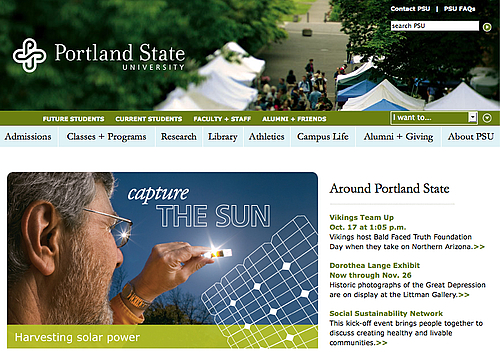 Portland using drupal
