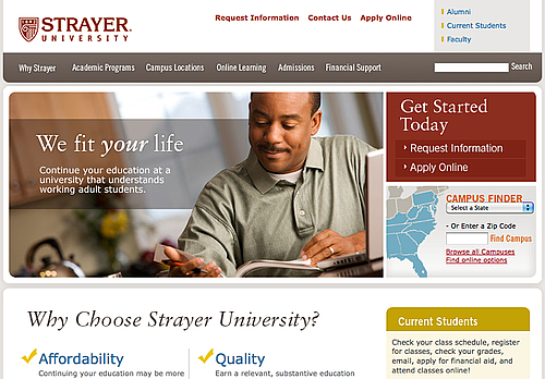 Strayer using Drupal