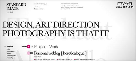 instantShift - Inspirational Single Page Website Designs