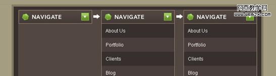 Animated Drop Down Menu