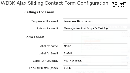20�����Wordpress����ϵ���ǡ���������Ƽ�wd3k_ajax_sliding_contact_form