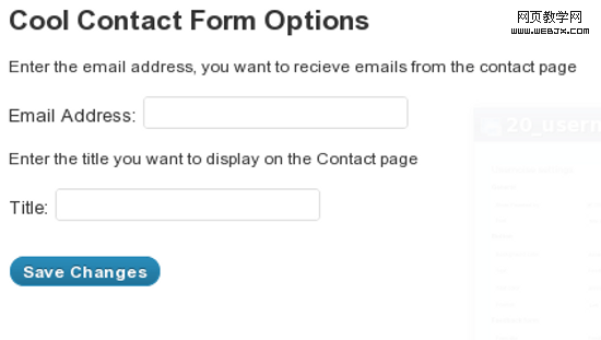 20�����Wordpress����ϵ���ǡ���������Ƽ�cool_contact_form