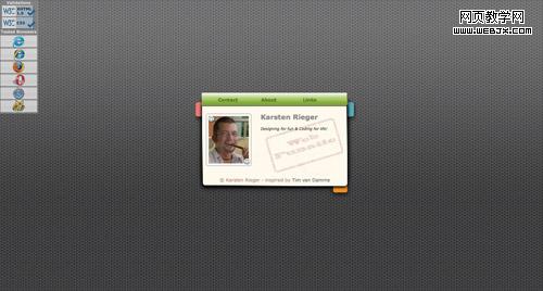 Business card website