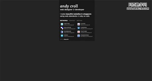 Business card website