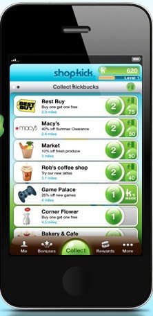 Shopkick������Foursquare���������