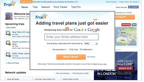 TripIt�����Զ�������������ʼ���Ϣ(ͼ)