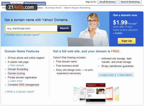 Yahoo $1.99��Ԫ .com����ע��̳�