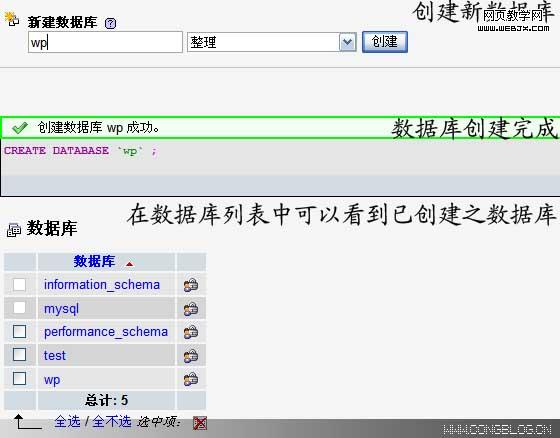 wordpress���ݿ�