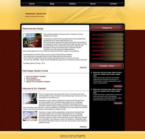 2010�����µ�100�����XHTMLģ��