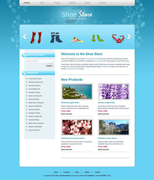 2010�����µ�100�����XHTMLģ��