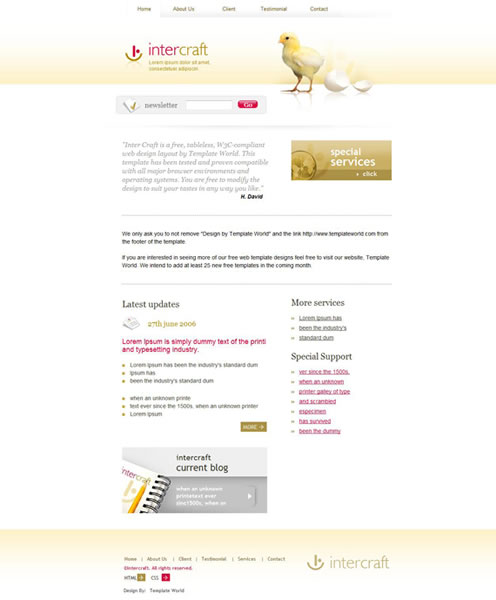 2010�����µ�100�����XHTMLģ��