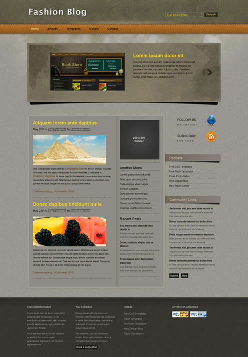 2010�����µ�100�����XHTMLģ��