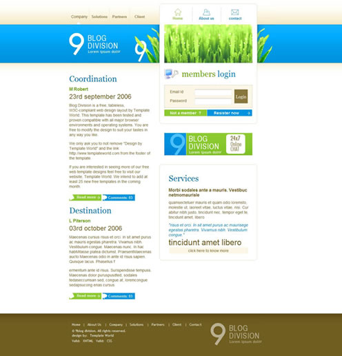 2010�����µ�100�����XHTMLģ��