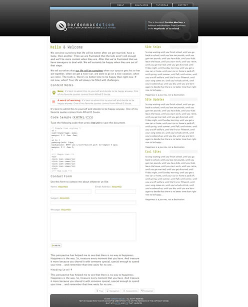 2010�����µ�100�����XHTMLģ��