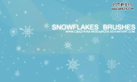 Snowflakes Brushe-christmas | ʥ���������Դ���ռ�����������ˢ��ʸ����ͼ�������