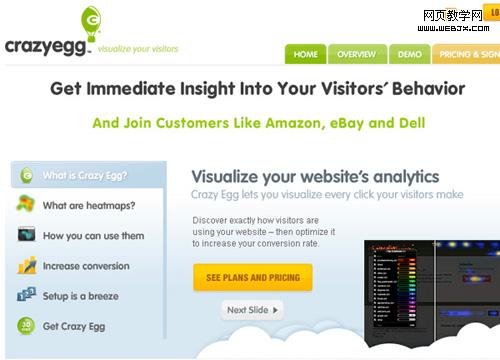 crazyegg 25 Tools to Improve Your Websites Usability