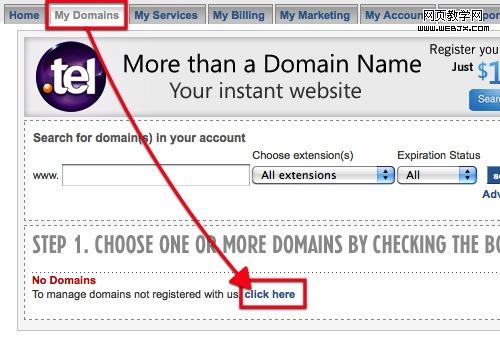 manage your domain MyDomain ���DNS���񣬰�����ҳתַ���ʼ�תַ��DNS�趨
