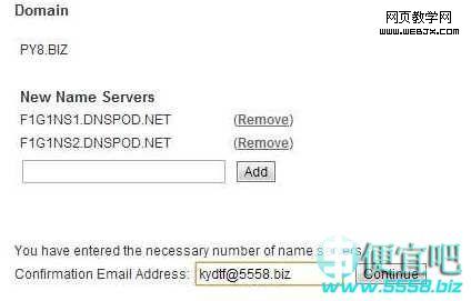 Domain.com����Ĭ�Ͻ�����DNSPod����ͼ�Ľ̳�