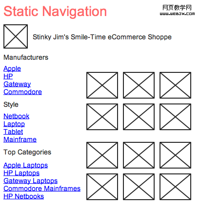 static navigation example
