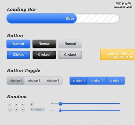 Free Web, Mobile UI Element Kits and Stencils for Designers
