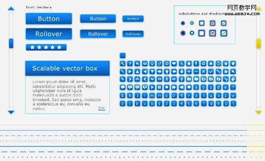 Free Web, Mobile UI Element Kits and Stencils for Designers
