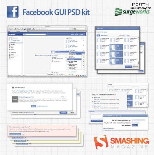 Free Web, Mobile UI Element Kits and Stencils for Designers