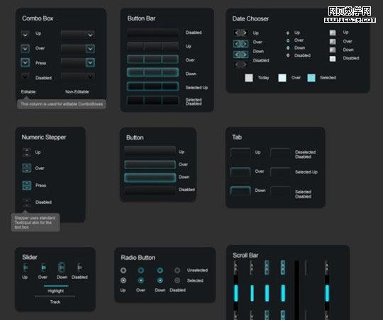 Free Web, Mobile UI Element Kits and Stencils for Designers