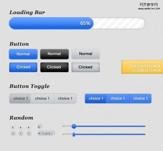 Free Web, Mobile UI Element Kits and Stencils for Designers