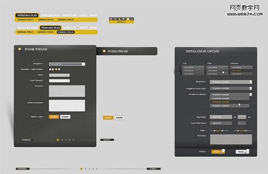 Free Web, Mobile UI Element Kits and Stencils for Designers