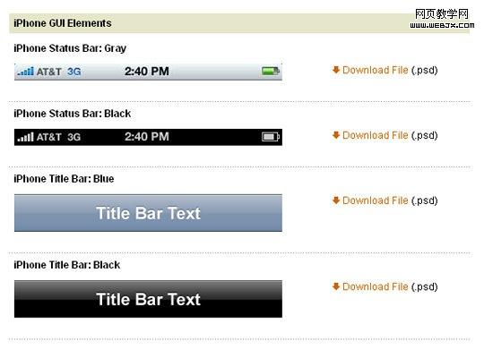 Free Web, Mobile UI Element Kits and Stencils for Designers
