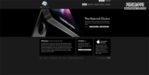 Web design trend example