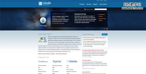 Web design trend example