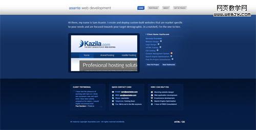 Web design trend example