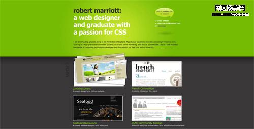 Web design trend example