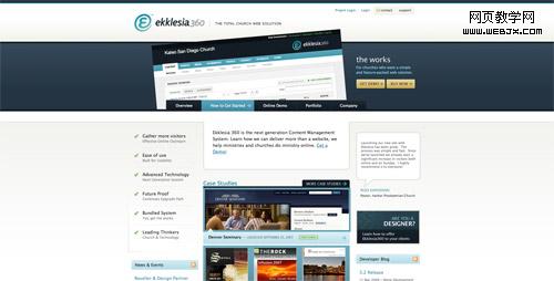 Web design trend example