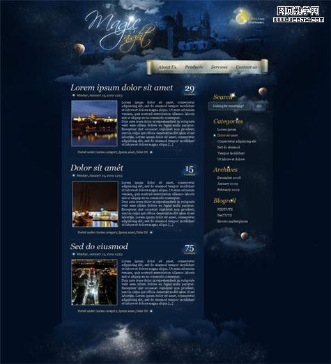 ���㿪ʼ��Photoshop����һ������ĺ�ҹ������վ���